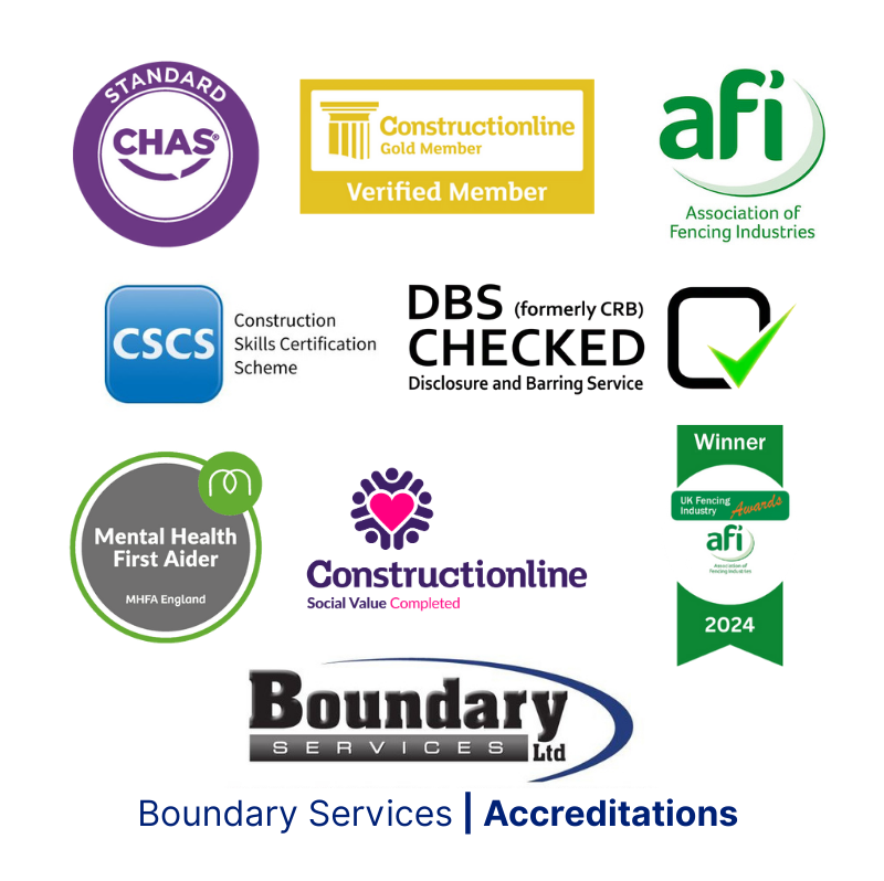 Boundary Services Accreditations